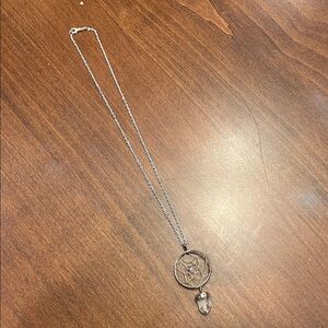 Silver Dream Catcher Necklace
